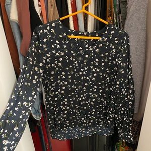 banana republic | floral blouse / SP